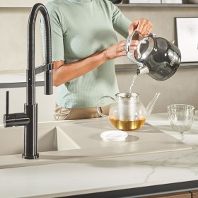 Lavello incasso Villeroy & Boch Subway Style 45, scarico con azionamento manuale, vasca a destra
