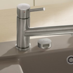 Lavello incasso Villeroy & Boch Subway Style 45, scarico con azionamento eccentrico, vasca a destra