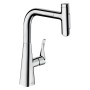 Rubinetto monocomando da cucina hansgrohe Metris Select M71 240, doccetta estraibile, 2 getti