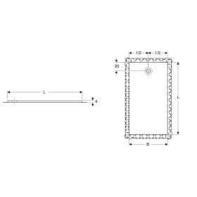 Receveur de douche rectangulaire Geberit Olona 140 x 80 cm