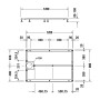 Duravit Fussgestell für Stonetto Duschwanne 120 x 80 cm - Detailansicht
