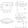 Lavabo Geberit Renova Comfort Square 55 cm