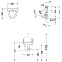 Duravit Urinal Jim, ohne Fliege - Detailansicht