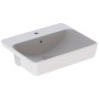 Lavabo encastré demi-encastrement Geberit VariForm, carré