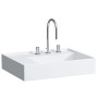 Vasque LAUFEN Kartell 60 x 46 cm, avec étagère à gauche, avec 3 trous de robinet