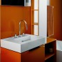 Vasque LAUFEN Kartell 60 x 46 cm, avec étagère à gauche, avec 3 trous de robinet - vue technique