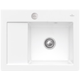 Lavello incasso Villeroy & Boch Subway 45 Compact, piletta di scarico con azionamento excenter, vasca a destra
