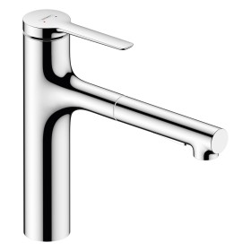Rubinetto monocomando per cucina hansgrohe Zesis M33 160 con doccetta estraibile, 2 tipi di getto