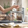 Rubinetto monocomando per cucina hansgrohe Zesis M33 160 con doccetta estraibile, 2 tipi di getto - vista dettagliata