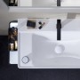 Robinet de lavabo hansgrohe Tecturis E 2 trous 150 CoolStart économiseur d'eau avec bonde - vue technique