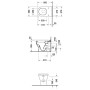 Duravit Starck 3 WC a terra - vista tecnica