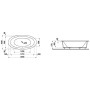 LAUFEN Alessi Einbau-Badewanne 204 x 102 cm - Detailansicht
