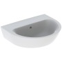 Lavabo Geberit Renova 55 x 45 cm sans trou de robinet avec trop-plein