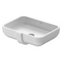 Duravit Happy D.2 Vasque encastrée 48 cm sans trou de robinet, installation par le bas