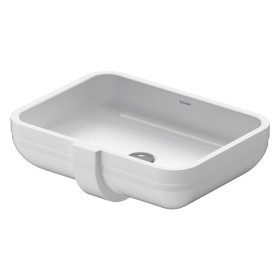 Duravit Happy D.2 Vasque encastrée 48 cm sans trou de robinet, installation par le bas
