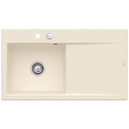 Villeroy & Boch Subway Style 50 Einbauspüle, Ablaufgarnitur mit Excenterbetätigung, Becken links
