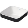 Lavabo surélevé Duravit Happy D.2 Plus 40 cm blanc/anthracite mat