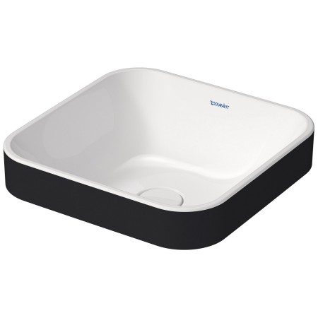 Lavabo surélevé Duravit Happy D.2 Plus 40 cm blanc/anthracite mat