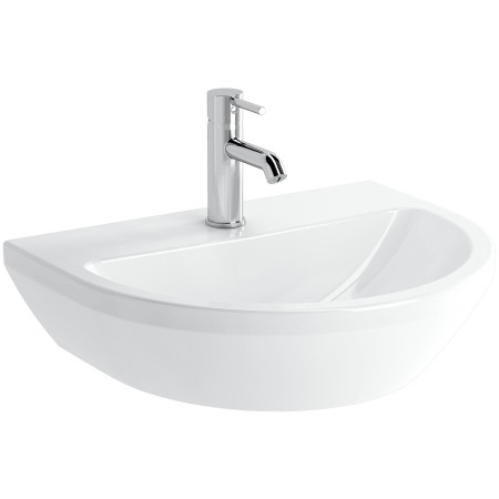 VitrA Integra Waschtisch 54,5 cm, ohne Überlaufloch, 1 Hahnloch mittig