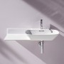 Vasque encastrable LAUFEN INO 90 x 45 cm avec tablette à gauche - vue technique