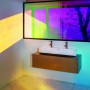Vasque à poser LAUFEN Sonar 100 x 42 cm, avec 1 trou de robinet à gauche et à droite - vue technique
