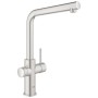 Rubinetto e caldaia GROHE Red Duo taglia M, rubinetto con beccuccio a L - vista dettagliata