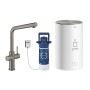 Rubinetto e boiler GROHE Red Duo taglia M, rubinetto con beccuccio a L