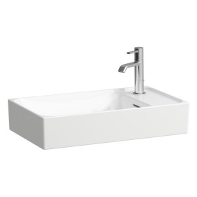 Lavabo à poser LAUFEN MEDA 60 x 35 cm, avec trou de robinet et trop-plein, vasque à gauche