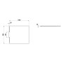 Receveur de douche LAUFEN NIA 100 x 90 cm - photo produit