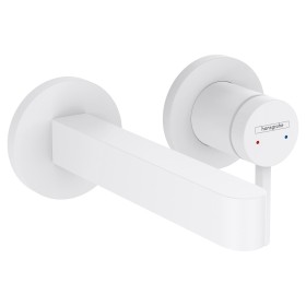 Robinet de lavabo encastré hansgrohe Finoris avec levier unique pour montage mural 16,8 cm