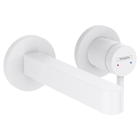 Robinet de lavabo encastré hansgrohe Finoris avec levier unique pour montage mural 16,8 cm