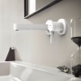 Robinet de lavabo encastré hansgrohe Finoris avec levier unique pour montage mural 16,8 cm - photo produit