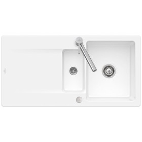 Lavello incasso Villeroy & Boch Siluet 60 R con piletta di scarico a comando excentrico, reversibile
