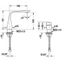 Duravit D.1z 2-Loch Waschtischarmatur M mit Drehgriff - Detailansicht