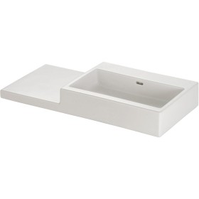 Vasque LAUFEN Living City 100 cm avec trop-plein, sans trou de robinet, tablette à gauche