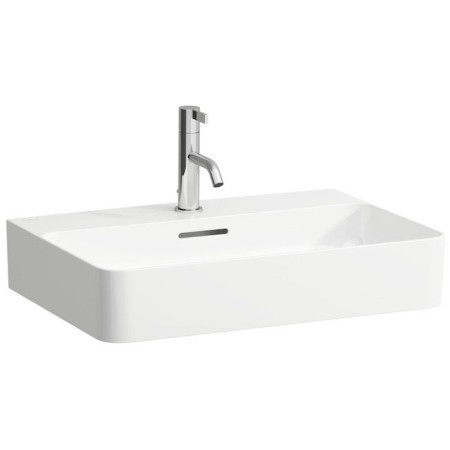 Lavabo d'appoggio LAUFEN Val 60 x 42 cm con 1 foro per rubinetto, con troppopieno