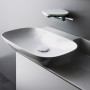 Lavabo encastrable LAUFEN INO 90 x 45 cm avec tablette à droite sans trou de robinet - vue technique