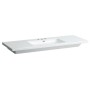 Vasque LAUFEN Living Square 130 cm, petit lavabo avec 3 trous de robinet
