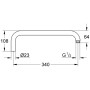 GROHE Rainshower Brausearm für Duschsysteme 34 cm - Detailansicht