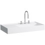Vasque LAUFEN Kartell 90 x 46 cm avec étagère à gauche et 3 trous pour robinet