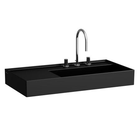 Vasque LAUFEN Kartell 90 x 46 cm, avec tablette à gauche et 3 trous de robinet