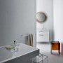 Vasque LAUFEN Kartell 90 x 46 cm, avec tablette à gauche et 3 trous de robinet - vue détaillée
