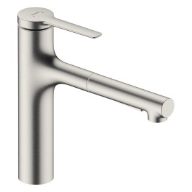 Rubinetto monocomando da cucina hansgrohe Zesis M33 160 con doccetta estraibile, 2 tipi di getto