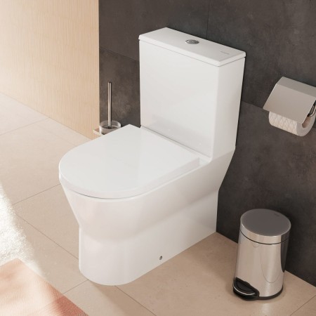 Vaso WC a terra hansgrohe EluPura Original S 640 con scarico orizzontale AquaChannel Flush
