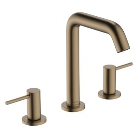 Robinetterie de lavabo 3 trous hansgrohe Tecturis S 150 avec bonde Push-Open