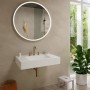 Robinetterie de lavabo 3 trous hansgrohe Tecturis S 150 avec bonde Push-Open - vue détaillée