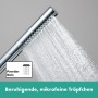 Ensemble de douche hansgrohe Pulsify S 100 avec 1 mode de jet, barre de douche 90 cm, EcoSmart - vue technique
