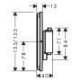 Thermostat encastré hansgrohe ShowerSelect Comfort Q pour 1 consommateur - photo produit