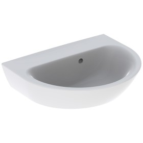 Lavabo Geberit Renova 50 x 40 cm sans trou de robinet avec trop-plein