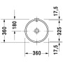 Lavabo encastrable Duravit Architec 32,5 cm - vue détaillée